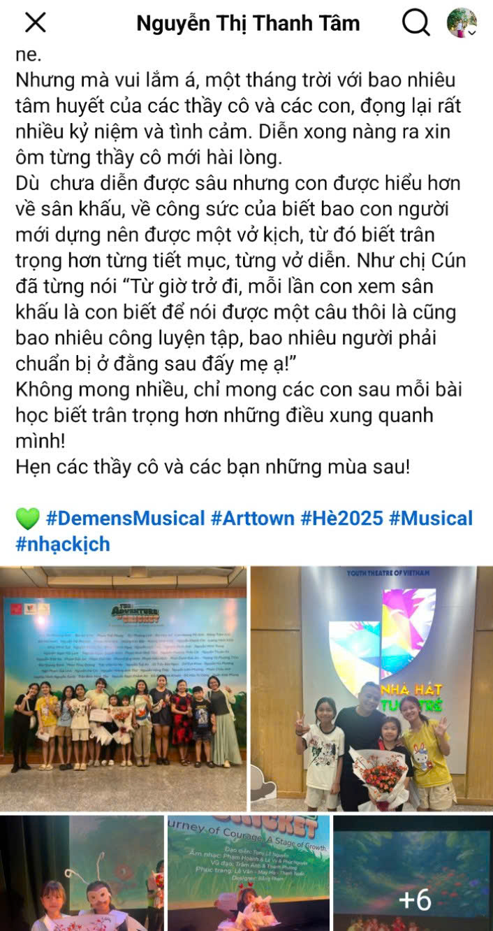 Feedback phụ huynh - Dự án Dế Mèn Phiêu Lưu Ký